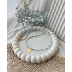 Naszyjnik Wiara z akwamarynu